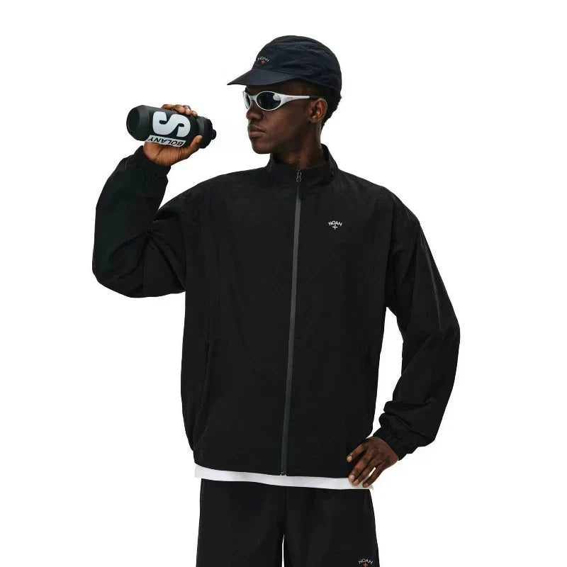 NOAH MARS Stand Collar Zip Windproof Outdoor Hiking Sports Jacket